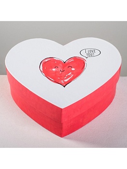 Коробка подарочная «Сердце», С любовью, 16*12*6 см